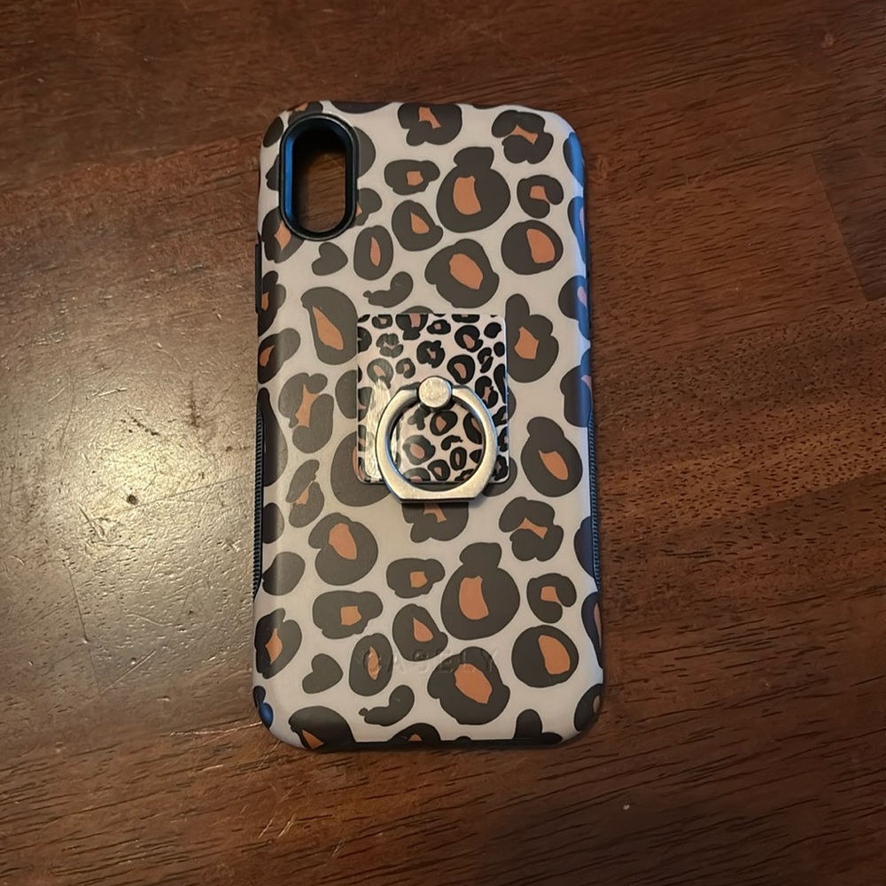 Casely iPhone case with attached phone ring